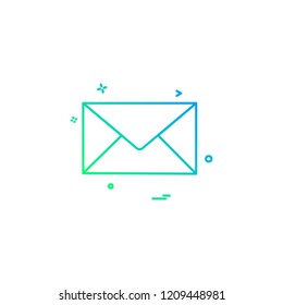 email mail letter icon vector design