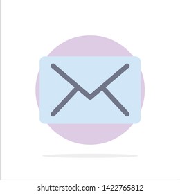 Email, Mail Message Abstract Circle Background Flat color Icon