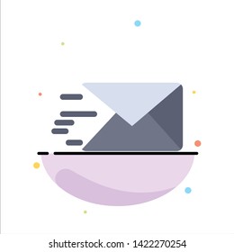 Email, Mail, Message Abstract Flat Color Icon Template