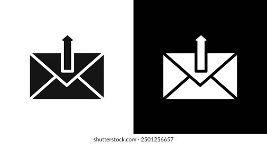 email or mail send icon Symbol mark in filled style