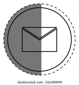 Email or mail symbol icon vector illustration graphic design