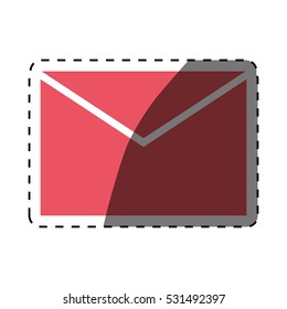 Email or mail symbol icon vector illustration graphic design