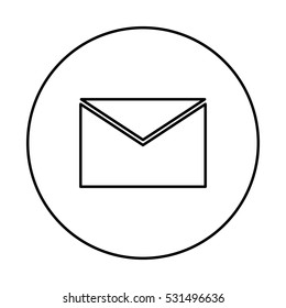 Email or mail symbol icon vector illustration graphic design