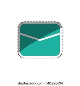 Email or mail symbol icon vector illustration graphic design