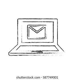 Email or mail symbol icon vector illustration graphic design