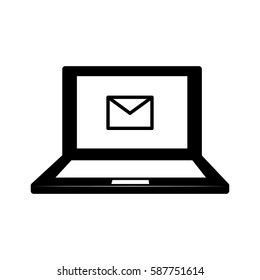 Email or mail symbol icon vector illustration graphic design