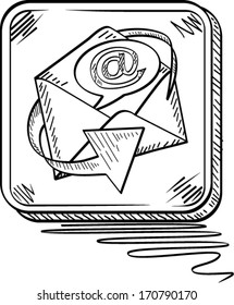 Email mailbox vector icons