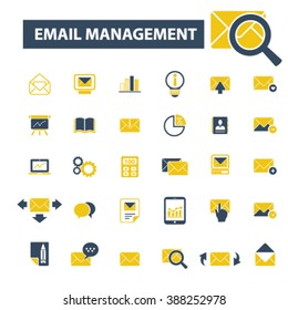 iconos de administración de correo electrónico
