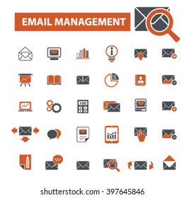 iconos de administración de correo electrónico
