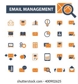 iconos de administración de correo electrónico
