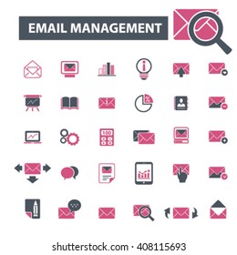 iconos de administración de correo electrónico
