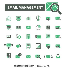 iconos de administración de correo electrónico
