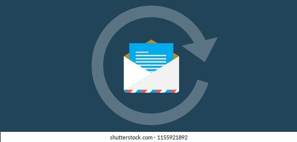 email marketing, auto responder email / email automatic auto reply response icon send