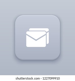 Email marketing button, best vector on a gray background, EPS 10