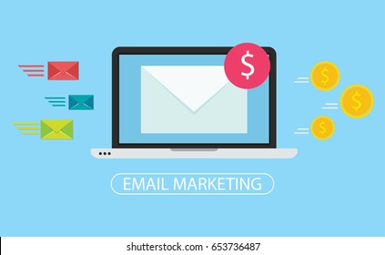 Email Marketing Campaign Vector Illustration.