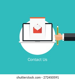 E-mail marketing concept