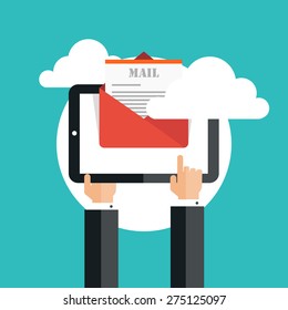 E-mail marketing concept