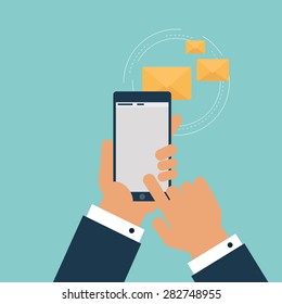 E-mail marketing concept