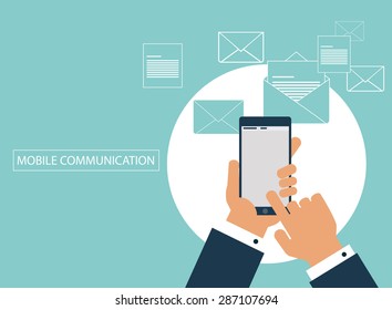 E-mail marketing concept