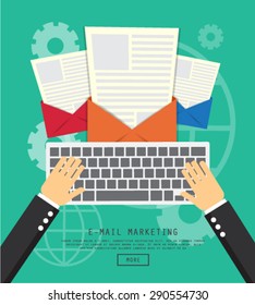 E-mail Marketing Concept