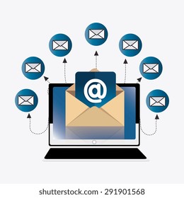Email marketing design, vector illustration eps 10.