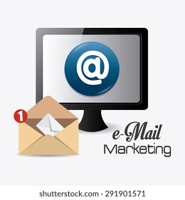 Email marketing design, vector illustration eps 10.