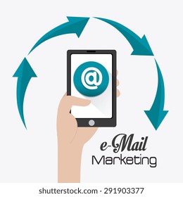 Email marketing design, vector illustration eps 10.