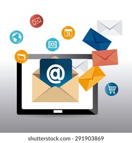 Email marketing design, vector illustration eps 10.