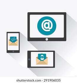 Email marketing design, vector illustration eps 10.