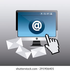 Email marketing design, vector illustration eps 10.