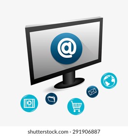 Email marketing design, vector illustration eps 10.