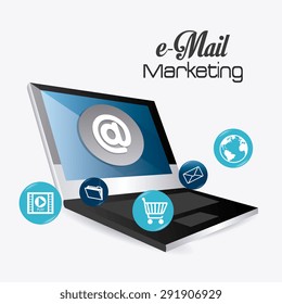 Email marketing design, vector illustration eps 10.