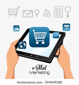 Email marketing design, vector illustration eps 10.