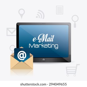 Email marketing design, vector illustration eps 10.