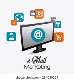 Email marketing design, vector illustration eps 10.