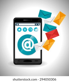 Email marketing design, vector illustration eps 10.