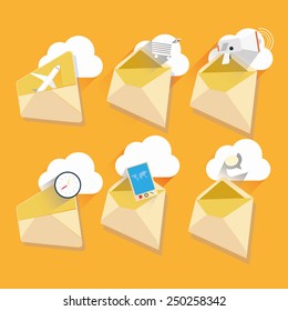 email marketing elements with icons