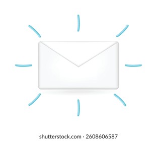 Email marketing envelope strategy concept