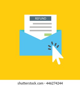 email marketing , flat design