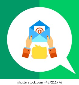 E-mail marketing flat icon