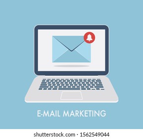 Email marketing Icon. E-mail advertising and media, Vector mail