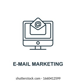 E-Mail Marketing icon from digital marketing collection. Simple line element E-Mail Marketing symbol for templates, web design and infographics