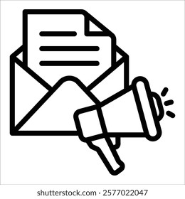 Email Marketing Icon Element For Design