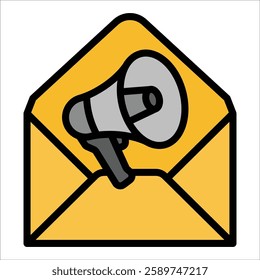 Email Marketing Icon Element For Design