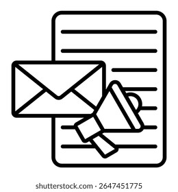 Elemento Ícone De Email Marketing Para Design