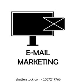 email marketing icon. Element of marketing for mobile concept and web apps. Detailed email marketing icon can be used for web and mobile. Premium iconmarketing on white background