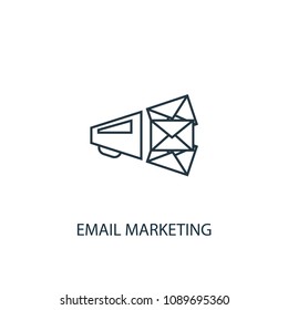 Email Marketing icon. Logo element illustration. Email Marketing symbol design from eCommerce collection. Simple Email Marketing concept. Can be used in web and mobile.