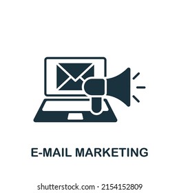 E-Mail Marketing icon. Monochrome simple Digital Marketing icon for templates, web design and infographics