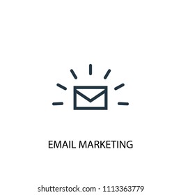 Email marketing icon. Simple element illustration. Email marketing concept symbol design from Digital marketing collection. Can be used for web and mobile.