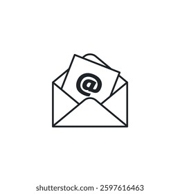 Email Marketing icon symbol vector illustration isolated on white background